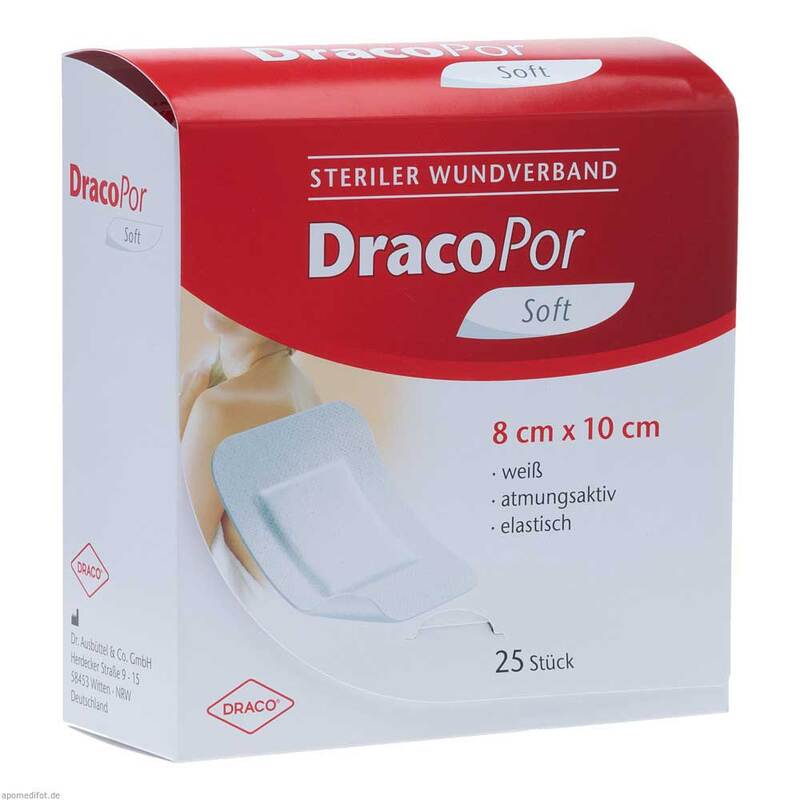 DracoPor Soft weiß Wundverband 10x8 cm steril 25 St online bei Pharmeo