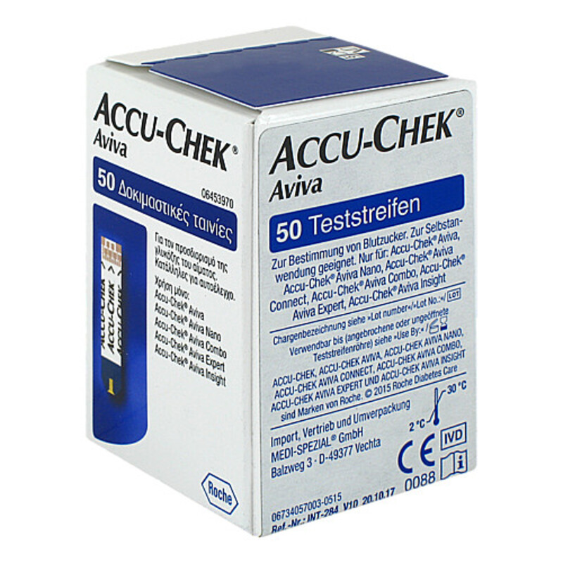 Accu Chek Aviva Plasma II Teststreifen 50 St Online Bei Pharmeo Kaufen