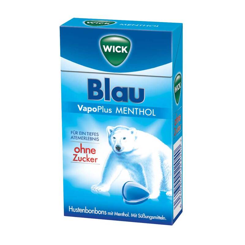 WICK BLAU Menthol Bonbons Ohne Zucker Clickbox 46 G Online Bei Pharmeo