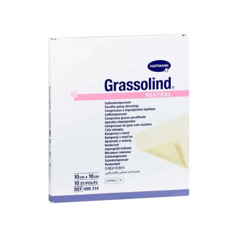 Grassolind Salbenkompressen 10x10 Cm Steril 10 St Online Bei Pharmeo Kaufen