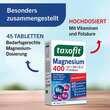 Taxofit Magnesium 400 + B1 + B6 + B12 + Fols&auml;ure Tabletten - 6