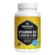 Vitamin D3 K2 2000 I.E. / 100 µg hochdosiert Tabletten  - 1