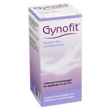 Abbildung: Gynofit Vaginal Gel a.Bas.v.Milchsäure + Glycoge 6X5 ml, Gel PZN 00046611 