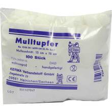 Mulltupfer 15x15cm walnussgro&szlig; unsteril 100 St