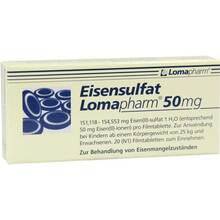 Eisensulfat Lomapharm 50 mg Filmtabletten 20 St