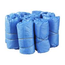 &Uuml;berschuhe Einmal Kunststoff blau 100 St