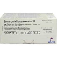Stannum metallicum Pr&auml;parat D 8 Ampullen 48x1 ml