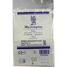 Mulltupfer 15x15cm walnussgro&szlig; steril 5 St