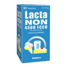 Abbildung: Lactanon 4500 Fccu Tabletten 90 St, Tabletten PZN 03073123 