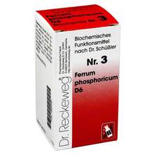 Abbildung: Biochemie 3 Ferrum phosphoricum D 6 Tabletten Tabletten, 200 St PZN 03886582