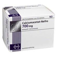 Calciumacetat Nefro 700 mg Filmtabletten 200 St