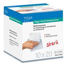 H&ouml;ga Steril Kompressen 10x20cm 8fach 25x2 St