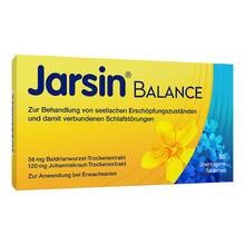 Abbildung: Jarsin Balance 56 mg / 120 mg überzogene Tabletten  60 St, Überzogene Tabletten PZN 05500138 