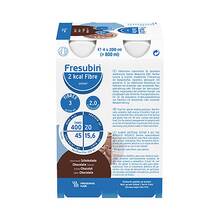 Fresubin 2 kcal fibre Drink Schokolade Trinkflasche 4x200 ml