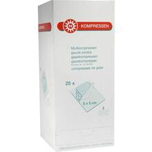 Mullkompressen 5x5cm 8-fach 25x5 St