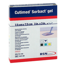 Cutimed Sorbact Gel Kompressen 7,5x7,5cm 10 St