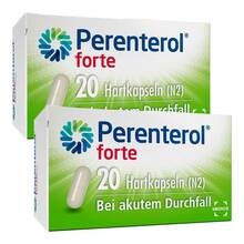 Abbildung: Perenterol® forte 250 mg bei akutem Durchfall & zur Vorbeugung Hartkapseln, 2x20 St PZN 08032633