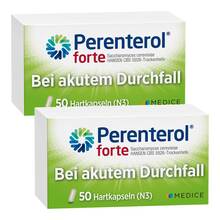 Abbildung: Perenterol® forte 250 mg bei akutem Durchfall & zur Vorbeugung Hartkapseln, 2x50 St PZN 08032634