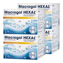 Abbildung: Macrogol HEXAL plus Elektrolyte Pulver Pulver zur Herstellung einer Lösung zum Einnehmen, 2x100 St PZN 08032641