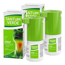 Abbildung: Tantum Verde 1,5 mg/ml Spray zur Anwendung in der Mundhöhle Spray, 2x30 ml PZN 08032645