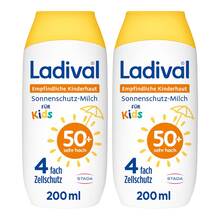 Abbildung: LADIVAL empfindliche Kinderhaut Milch LSF 50+ 2x200 ml, Milch PZN 08032718 