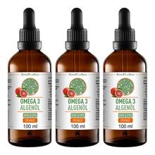 Abbildung: Omega-3 Algenöl DHA & EPA 3x100 ml, Öl PZN 08032724 