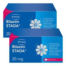 Abbildung: Bilastin STADA 20 mg Tabletten 2x50 St, Tabletten PZN 08032804 