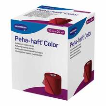 Abbildung: Peha Haft Color Fixierbinde latexf.10 cm x 20 m rot 1 St, Binden PZN 08886517 