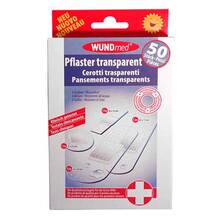 Pflaster transparent wasserfest 4 Größen 50 St