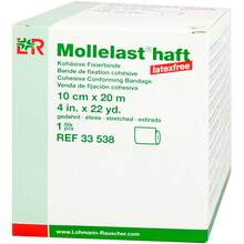 Mollelast haft latexfrei 10cmx20m gedehnt wei&szlig; 1 St