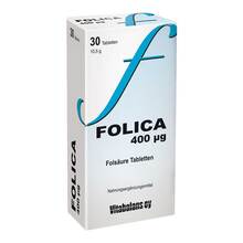 Abbildung: Folica 400 µg Tabletten 30 St, Tabletten PZN 11049713 