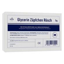 Glycerin Zäpfchen Rösch 3 g gegen Verstopfung 100 St