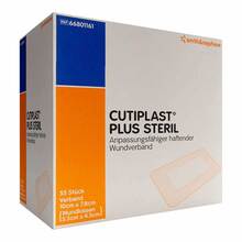 Cutiplast Plus steril 7,8x10 cm Verband 55 St