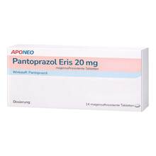 Abbildung: APONEO Pantoprazol Eris 20 mg magensaftresistente Tabletten 14 St, Tabletten magensaftresistent PZN 14214584 