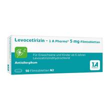 Levocetirizin – 1 A Pharma® 5 mg Filmtabletten 50 St