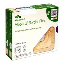 Mepilex Border Flex Schaumverband haft.7,5x7,5 cm 10 St
