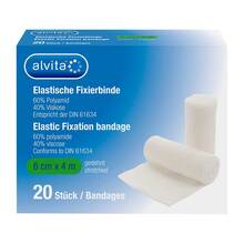 Alvita elastische Fixierbinde 6 cmx4 m 20 St