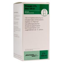 Procain pharmarissano 2% Maxi Injektionsl&ouml;sung Fla.100 ml 100 ml