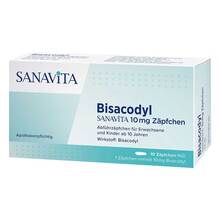 Bisacodyl Sanavita 10 mg Z&auml;pfchen 10 St