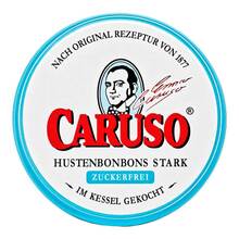 Abbildung: Caruso Hustenbonbons stark zuckerfrei 50 g, Bonbons PZN 18004197