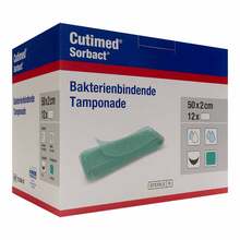 Cutimed Sorbact Tamponaden 2x50 cm 12 St