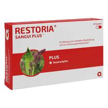 Abbildung: Restoria Sangui Plus Kapseln 30 St, Kapseln PZN 18248628 