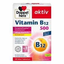 Abbildung: Doppelherz Vitamin B12 500 Tabletten 30 St, Tabletten PZN 18674874 