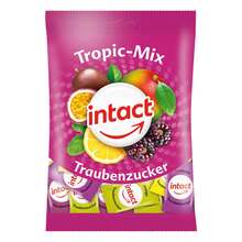 Abbildung: Intact Traubenzucker Beutel Tropic-Mix 75 g, Bonbons PZN 18720628 