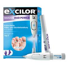 Abbildung: Excilor Warzen Duo Power 10 ml + 1,5 g Kombipackung 1 P, Kombipackung PZN 18879949 