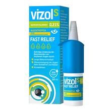 Abbildung: Vizol S 0,21% Fast Relief Augentropfen 10 ml, Augentropfen PZN 19169612 