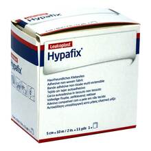 Abbildung: Hypafix Klebevlies hypoallergen 5 cmx10 m 1 St, Pflaster PZN 19215134