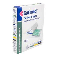 Cutimed Sorbact Gel Kompressen 7,5x7,5 cm 12 St