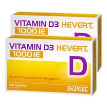 Abbildung: Vitamin D3 Hevert 1000 I.E. Tabletten Tabletten, 200 St PZN 19448944