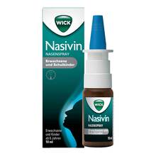 Abbildung: WICK Nasivin Nasenspray Erwachsene / Schulkinder 0,5 mg / ml 10 ml, Nasenspray PZN 19524013 